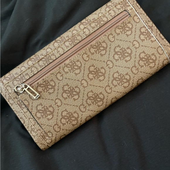 Guess Brown Embossed Long Wallet - Picture 3 of 4